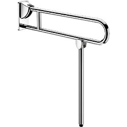 Barre rabattable avec béquille ø 32 mm / longueur 850 mm - finition inox poli brillant