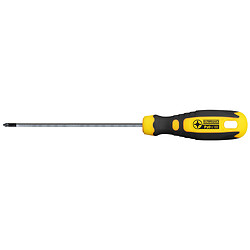 Tournevis Pozidriv, manche ergonomique bi-matière, empreinte N° 0 X 100 mm