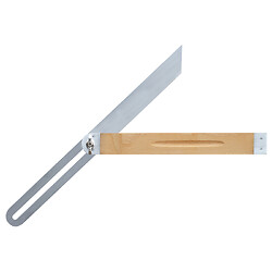 Fausse équerre de menuisier, talon bois, longueur 300 mm