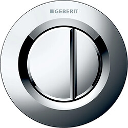 Plaque de commande pneumatique type 01 double volume, chromé brillant