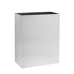 Poubelle rectangulaire murale 23L décrochable en Inox
