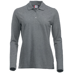Polo CLASSIC MARION manches longues gris mélangé 028247-95 taille L