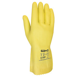 Gant latex floqué sans support sachet de 12 paires T.8