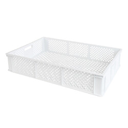 Caisse finement ajourée 600 x 400 22 L - blanc
