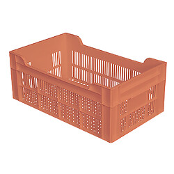 Caisse ajourée 500x300x200mm 20L - Terracotta
