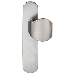 Demi-ensemble poignée palière réversible bec-de-cane aluminium finition inox