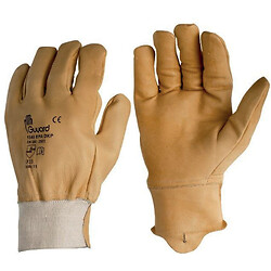 Gants poignets tricot oléohydrofuge en cuir 1549 EPA DKP sachet de 10 paires taille 8