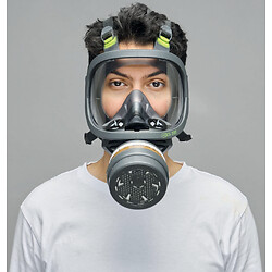 Masque complet avec visière en polycarbonate et joint facial en thermoplastique classe 2 - 2150