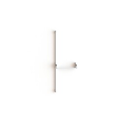 Serrure antipanique Crossbar 89 Design 2 points haut/bas 1250 mm - blanc