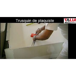 Vidéo_Trusquin de plaquiste pour découpe ou traçage des plaques de plâtre_TALIAPLAST