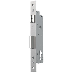 Serrure 7791 1 point à entraînement pênes dormant et 1/2 tour tétière inox U 237 x 24 x 6 mm axe 35 mm entraxe 92 mm