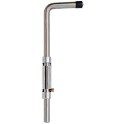 Verrou à douille renforcé réglable à visser 16 x 500 mm en acier zingué blanc