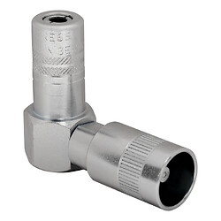 Agrafe de pompe à graisse hydraulique coudée à raccord rapide
