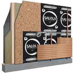 Écran pare-pluie AEROPLUS PREMIUM pour bardage à joints fermés 3 couches 145g/m² pour entraxe de 65cm rouleau de 3m x 50m