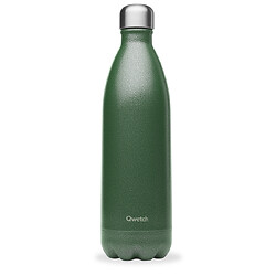 Bouteille isotherme double paroi Roc Qwetch, coloris army green, contenance 1 litre