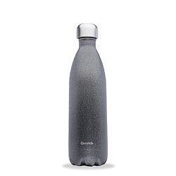 Bouteille isotherme double paroi Roc Qwetch, coloris gris, contenance 1 litre