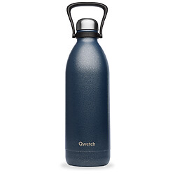 Bouteille isotherme double paroi Titan Roc Qwetch, coloris bleu, contenance 1,5 litre