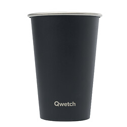 Gobelet simple paroi Matt Qwetch, coloris noir, contenance 470 ml