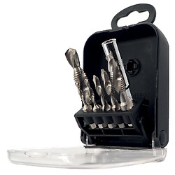 Coffret de forets taraudeurs 3 en 1 HSS - M3-M10, 7 pièces FRIOUL