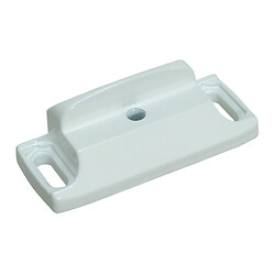 Gâche en zamak Oltre réglage horizontal profils coplanaire et à recouvrement 0 à 10 mm finition blanc RAL 9016 mat
