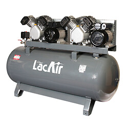 Compresseur d'air fixe éléctrique monophasé - Bicylindres en V fonte - 4 CV/3 Kw