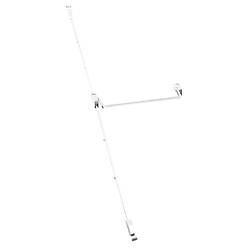 Serrure antipanique Isy Bar EN1125 2 points haut et bas barre de 1200 mm - finition blanc