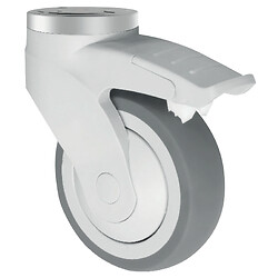 Roulette pivotante à blocage à œil Nylex, diamètre 75 mm, charge 75 kg