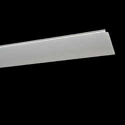 Profil alu finition de bordure pour plan épaisseur 28 mm, bord droit rayon 0-2 mm, longueur 670 mm, finition noir