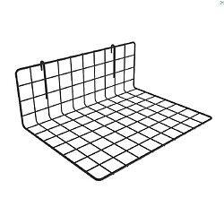 Tablette grille, longueur 400 mm, profondeur 200 mm, hauteur 155 mm, maille : 40 mm - finition noir