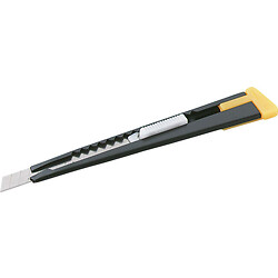 Cutter lame 9,5 mm à corps acier et curseur - Lot de 5