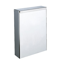Poubelle rectangulaire murale extraplate 4,5L Inox brillant