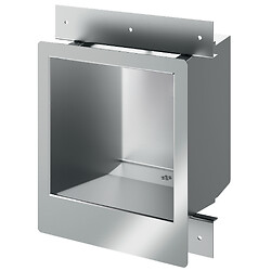 Lave-mains antivandalisme encastré Commissariat Inox poli satiné