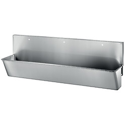 Auge chirurgicale 3 postes dosseret haut L.2100 3 trous robinetterie Ø22 Inox 304 satiné