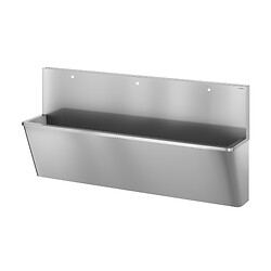 Auge chirurgicale Hygiène + 3 postes dosseret haut L.2100 3 trous robinetterie Ø22 Inox 304 satiné