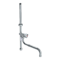 Colonne courte pour combiné de prélavage F 20x27 avec bec télescopique