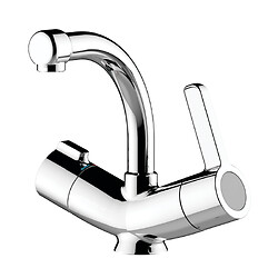 Mitigeur thermostatique lavabo Mastermix manette ergonomique sur plage sans vidage - bec fixe