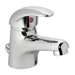Mitigeur de lavabo hospitalier à bec fixe h.53,5 mm - manette pleine avec vidage