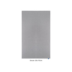Panneau d’affichage acoustique WALL-UP - 200 x 119,5 cm - Gris clair