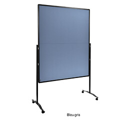 Tableau d'animation mobile pliable PREMIUM PLUS - Bleu gris