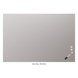 Tableau mural en verre dépoli - 100 x 150 cm - Warm Grey