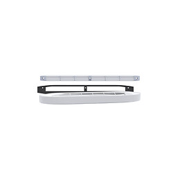 Kit d'entrée d'air autoréglable acoustique Isola 4636 30 m³/h avec rallonge acoustique finition blanc
