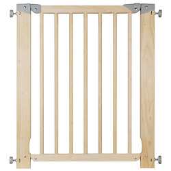 Barriere de sécurité amovible Oléane 7, largeur d'ouverture 700 à 750 mm, en bois naturel