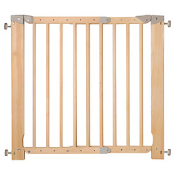 Barrière de sécurité Lila, largeur d'ouverture 700 à 1030 mm, en bois naturel