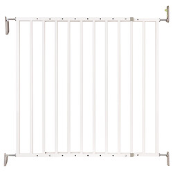Barrière pivotante victoria, largeur d'ouverture 640 à 1130 mm, en métal blanc