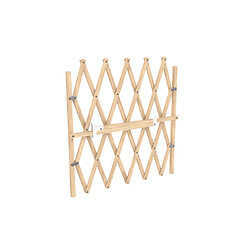 Barrière amovible Press'fix pour animaux, à préssion, largeur d'ouverture 650 à 1070 mm, en bois naturel