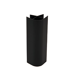 Raccord angle droit pour plinthe, pour épaisseur plinthe 16/19 mm, hauteur max 150 mm, finition noir, cond. 4