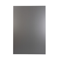 Panneau de placage en composite aluminium, dimensions 800 x 1200x3 mm, black silver, lot de 5