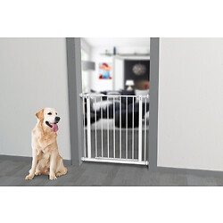 Barrière portillon Misty, pour animaux, largeur d'ouverture 730 à 840 mm, en métal standard