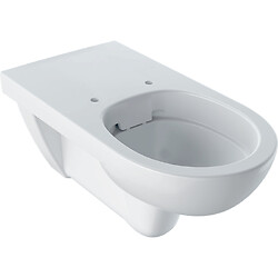 Cuvette WC suspendue rallongée Renova Comfort Rimfree blanche adaptée PMR - 70 cm