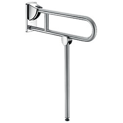 Barre d'appui rabattable Inox satiné UltraSatin avec béquille Ø 32 mm et longueur 650 mm
